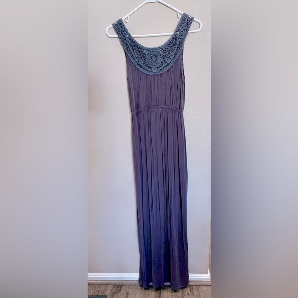Remain Maxi Dress with crochet detail- small